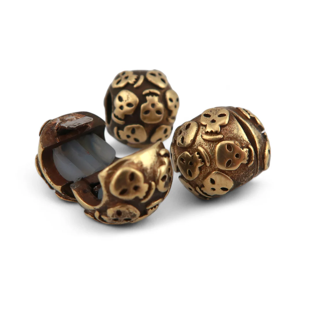 Crusado Brass Hair Beads (Set of 3) - Image 3